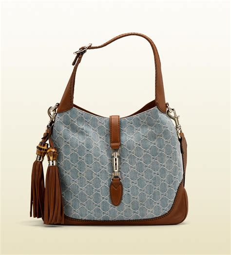 gucci new jackie bag|gucci jackie denim bag.